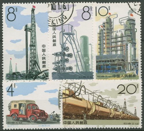 China 1964 Erdölindustrie Bodenforschung 827/31 gestempelt