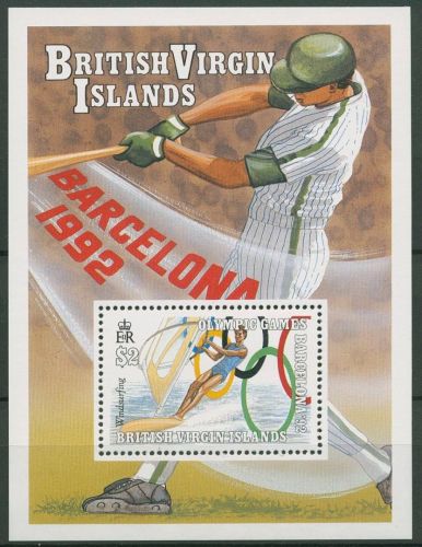 Britische Jungferninseln 1990 Olympia Barcelona Block 66 postfrisch (C94614)