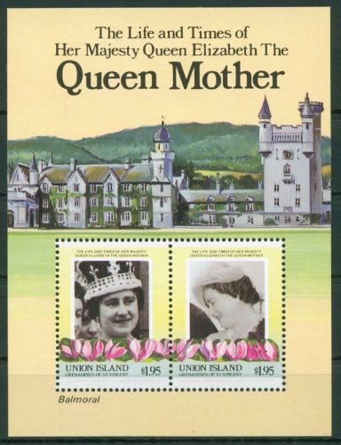 St. Vincent - Grenadinen/Union 1985 Königin Elisabeth Block 1 postfrisch(C66092)
