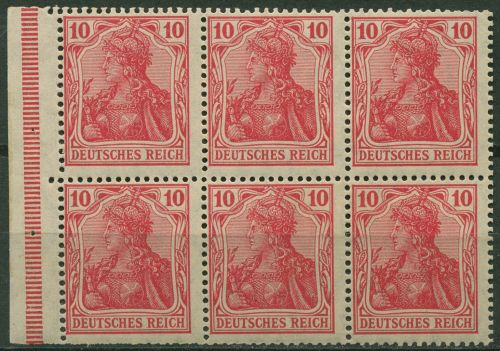 Deutsches Reich 1918/19 Heftchenblatt Germania H.-Bl. 1 IIa B1 mit Falz