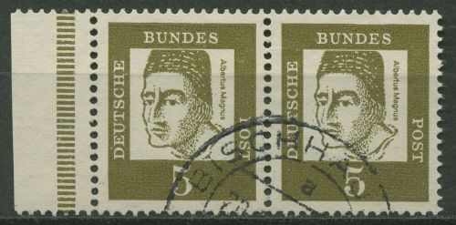 Bund 1961 Bedeutende Deutsche, waag. Paar aus MHB 347 yb SR li. gestempelt