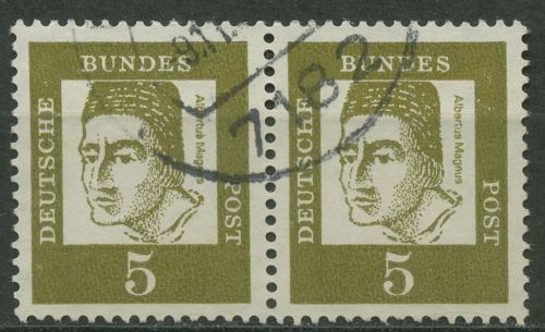 Bund 1961 Bedeutende Deutsche 347 ya waag. Paar gestempelt