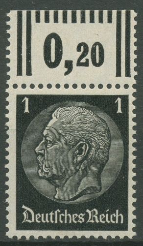 Deutsches Reich 1933 Hindenburg Walzenoberrand 512 W OR postfrisch