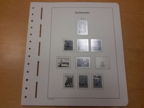 LEUCHTTURM Vordruckblätter Liechtenstein 1960/69 SF gebraucht (Z3441)