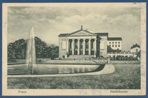 Posen Stadttheater, gelaufen 1915 als Feldpost (AK5653)