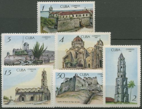 Kuba 1967 Historische Bauwerke 1367/72 postfrisch