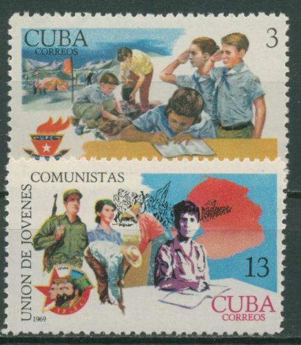 Kuba 1969 Junge Pioniere Jungkommunisten 1458/59 postfrisch