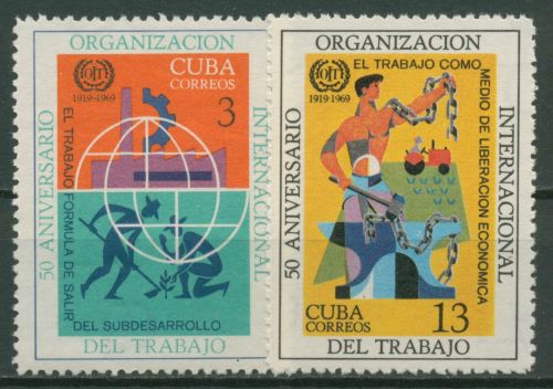 Kuba 1969 Internationale Arbeitsorganisation IAO 1471/72 postfrisch