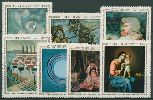 Kuba 1969 Nationalmuseum Havanna Gemälde 1473/79 postfrisch