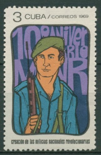 Kuba 1969 Milizsoldat 1516 postfrisch