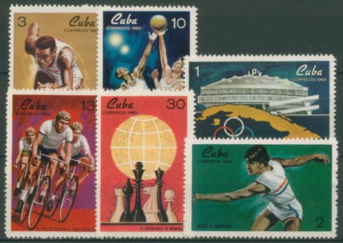 Kuba 1969 Sportereignisse 1530/35 postfrisch
