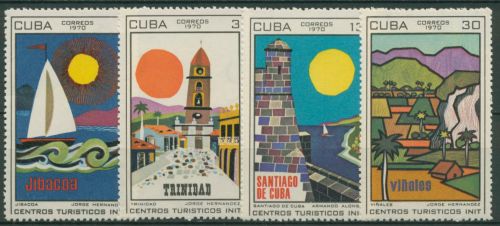 Kuba 1970 Tourismus Plakate 1558/61 postfrisch