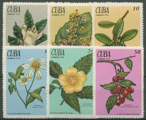 Kuba 1970 Heilpflanzen 1562/67 postfrisch