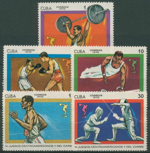 Kuba 1970 Amerikanische & karibische Sportspiele 1568/72 postfrisch