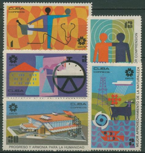 Kuba 1970 Weltausstellung EXPO Osaka 1574/78 postfrisch