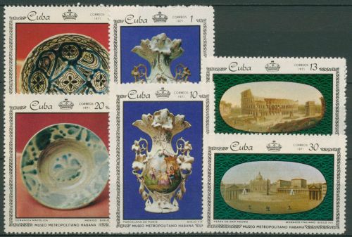 Kuba 1971 Stadtmuseum Havanna Porzellan Mosaik 1674/79 postfrisch