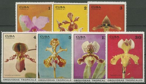 Kuba 1971 Pflanzen Tropische Orchideen 1694/00 postfrisch