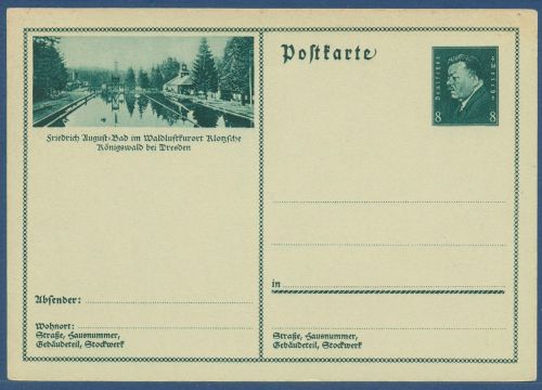 Dt. Reich 1931 Bildpostkarte Klotzsche P 192 /013 ungebraucht (X41421)