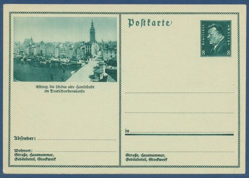 Dt. Reich 1931 Bildpostkarte Elbing P 191 /05 ungebraucht (X41414)