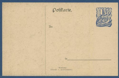 Dt. Reich 1922 Berlin Ausstellung Postkarte PP 54C1 /02 ungebraucht (X41405)