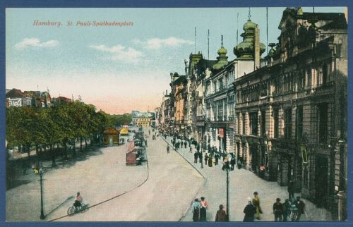 Hamburg St. Pauli Spielbudenplatz, ungebraucht (AK5637)