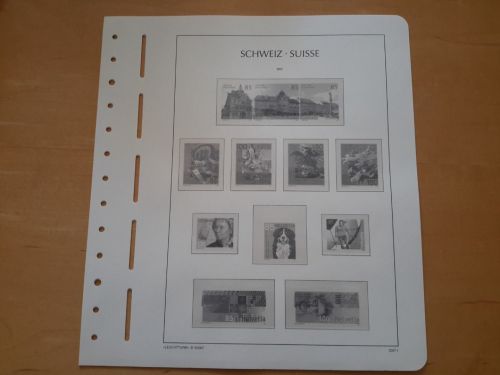 LEUCHTTURM Vordrucke Schweiz 2007 SF gebraucht, neuwertig (Z3442)