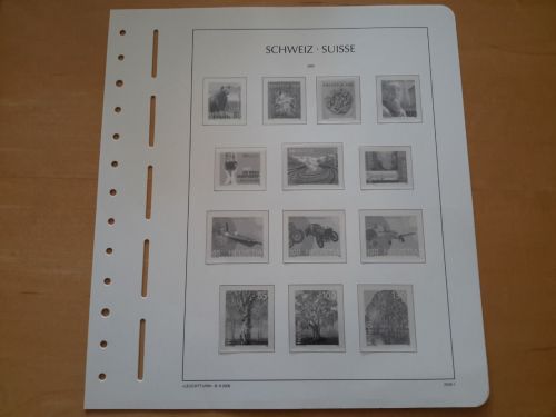 LEUCHTTURM Vordrucke Schweiz 2009 SF gebraucht, neuwertig (Z3443)