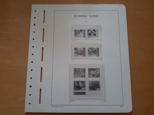 LEUCHTTURM Vordrucke Schweiz 2011/12 SF gebraucht, neuwertig (Z3444)