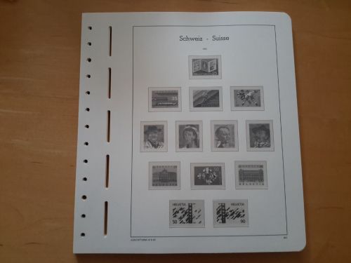 LEUCHTTURM Vordrucke Schweiz 1990/99 SF gebraucht, neuwertig (Z3446)