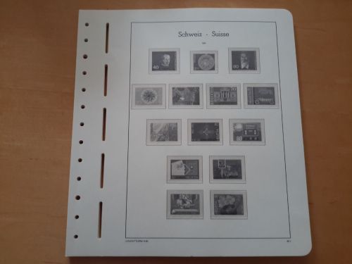 LEUCHTTURM Vordrucke Schweiz 1980/89 SF gebraucht (Z3447)