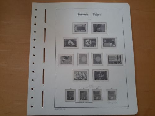 LEUCHTTURM Vordrucke Schweiz 1970/79 SF gebraucht (Z3448)