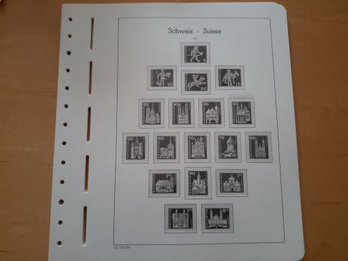 LEUCHTTURM Vordrucke Schweiz 1960/69 SF gebraucht (Z3449)