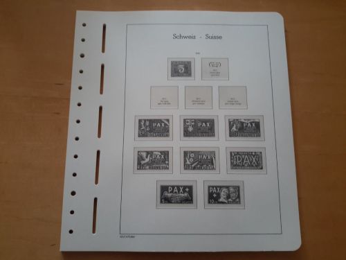 LEUCHTTURM Vordrucke Schweiz 1945/59 SF gebraucht (Z3450)