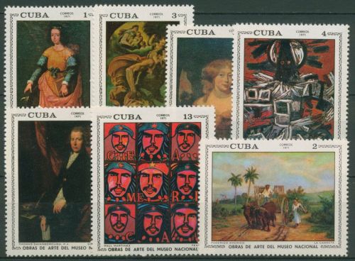 Kuba 1971 Nationalmuseum Havanna Gemälde 1714/20 postfrisch