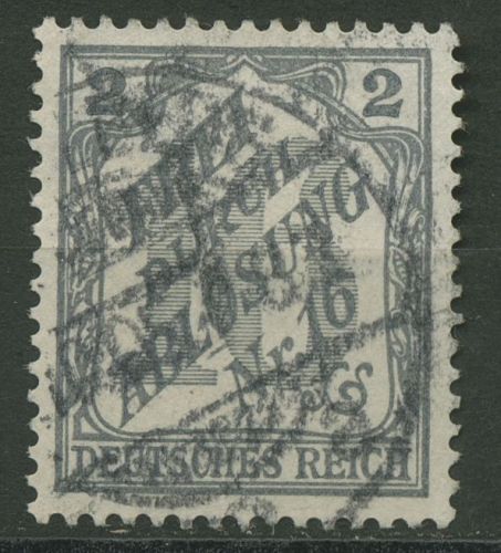 Deutsches Reich Dienstmarken 1905 für Baden D 9 gestempelt (dünne Stelle)