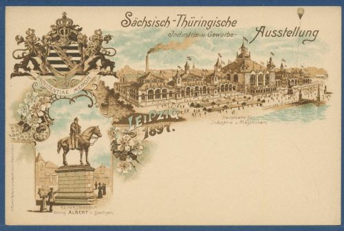 Dt. Reich 1897 Sächs.-Thüringische Ausstellung PP 9C13 /01 ungebraucht (X41440)