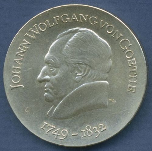 DDR 20 Mark 1969 Johann Wolfgang von Goethe, J 1525 vz (m6865)