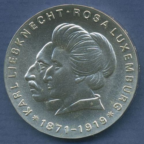 DDR 20 Mark 1971 Liebknecht und Luxemburg, J 1533 vz/st (m6869)