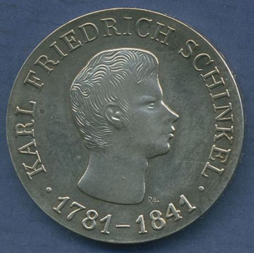 DDR 10 Mark 1966 Karl Friedrich Schinkel, J 1517 vz/st (m6870)