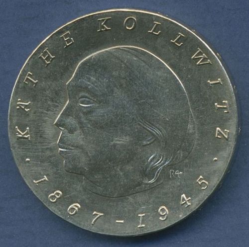 DDR 10 Mark 1967 Kollwitz, Randschrift 3 x 10 Mark, zu J 1519 vz (m6872)