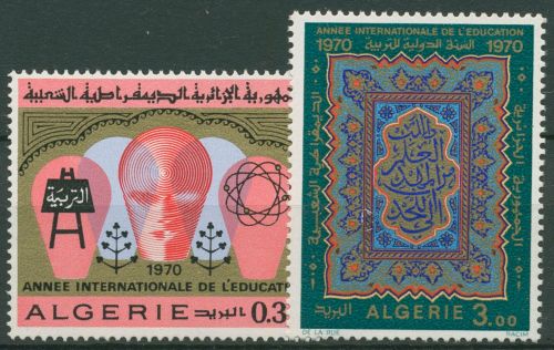 Algerien 1970 Int. Jahr für Erziehung und Bildung 559/60 postfrisch
