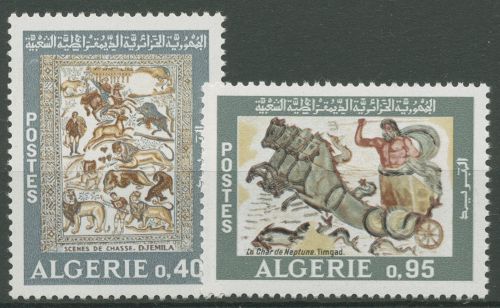 Algerien 1968 Mosaiken aus der Römerzeit 512/13 postfrisch