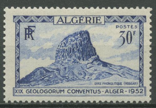 Algerien 1952 Geologischer Kongress Phonolithfels Hoggar 309 postfrisch