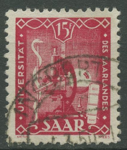 Saarland 1949 Universität des Saarlandes 264 gestempelt