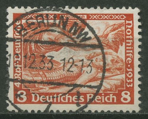Deutsches Reich 1933 Deutsche Nothilfe Wagner 503 A mit TOP-Stempel