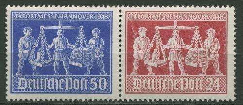Alliierte Besetzung 1948 Messe Zusammendruck W Zd 3 postfrisch