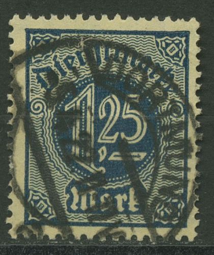 Deutsches Reich Dienstmarken 1920 ohne 21, D 31 gestempelt geprüft