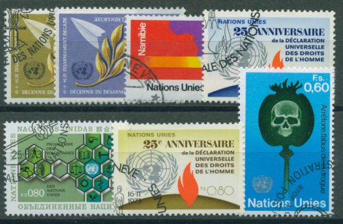 UNO Genf 1973 Jahrgang komplett (30/36) gestempelt (G60167)