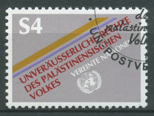 UNO Wien 1981 Rechte in Palästina 16 gestempelt