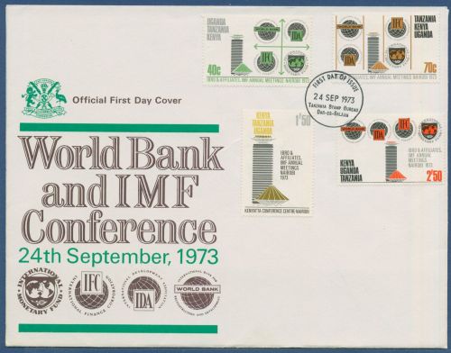 Ostafrikanische Gem. 1973 Int. Währungsfond und Weltbank 255/58 FDC (SG40485)